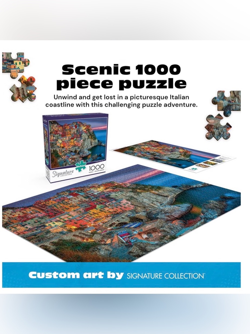 Cinque Terre Italy coastal puzzle-1000 pieces - Picture 3 of 8